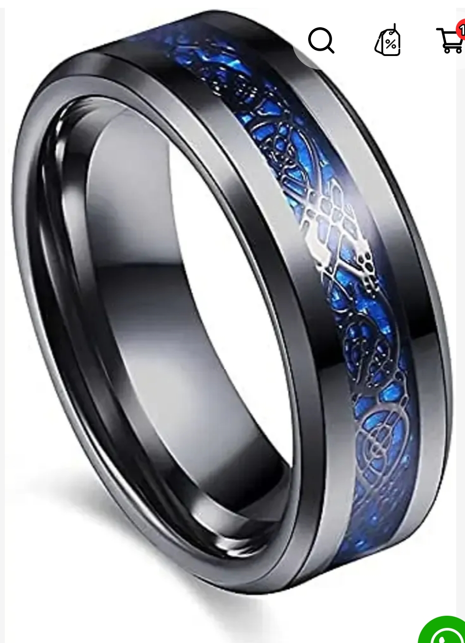 Blue ring for men and women  available for sale