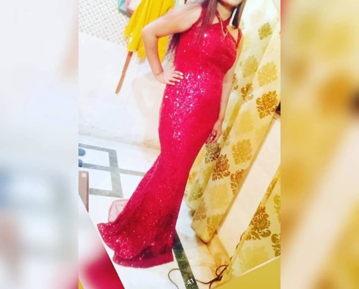 Fish cut gown available for sale