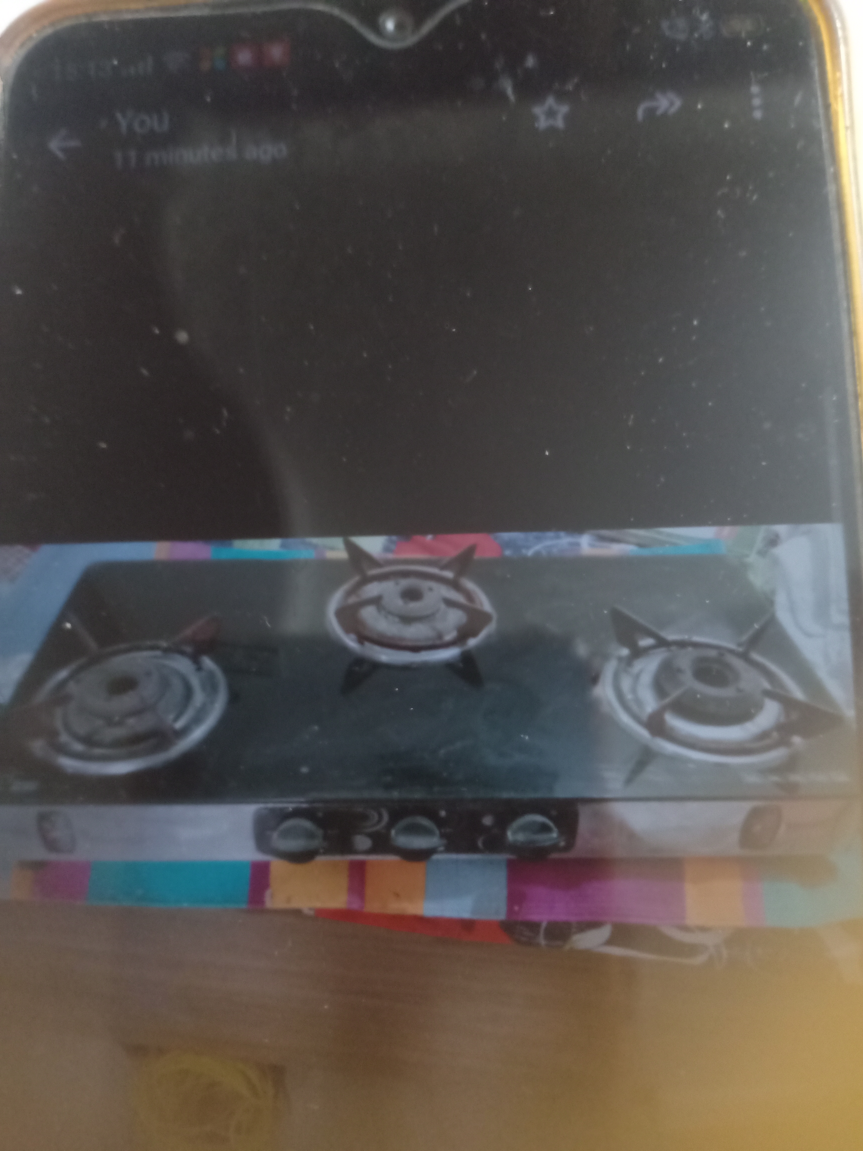 Three burner glass top chulah available for sale