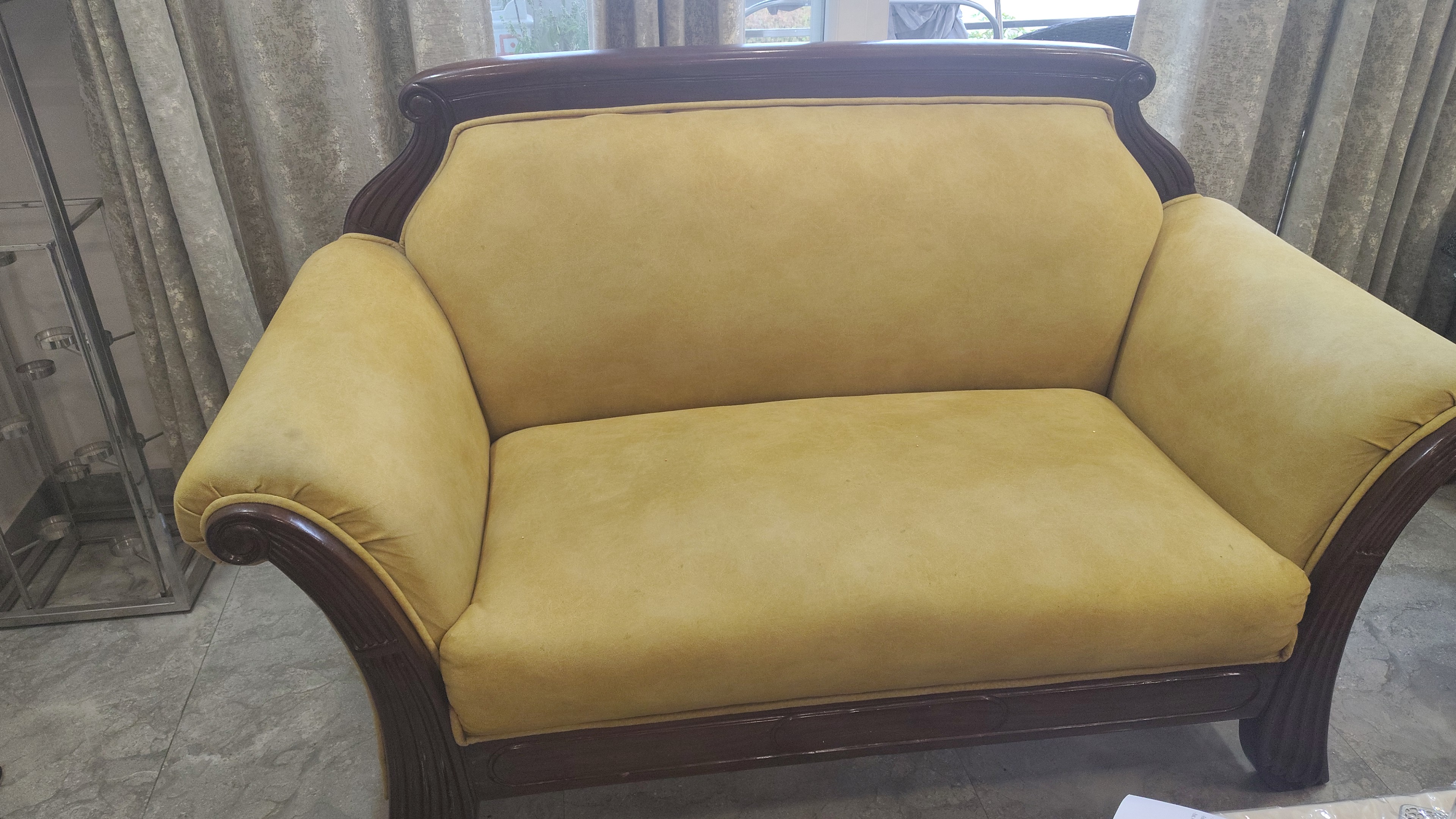 Pure teak 5 seater sofa set available for sale
