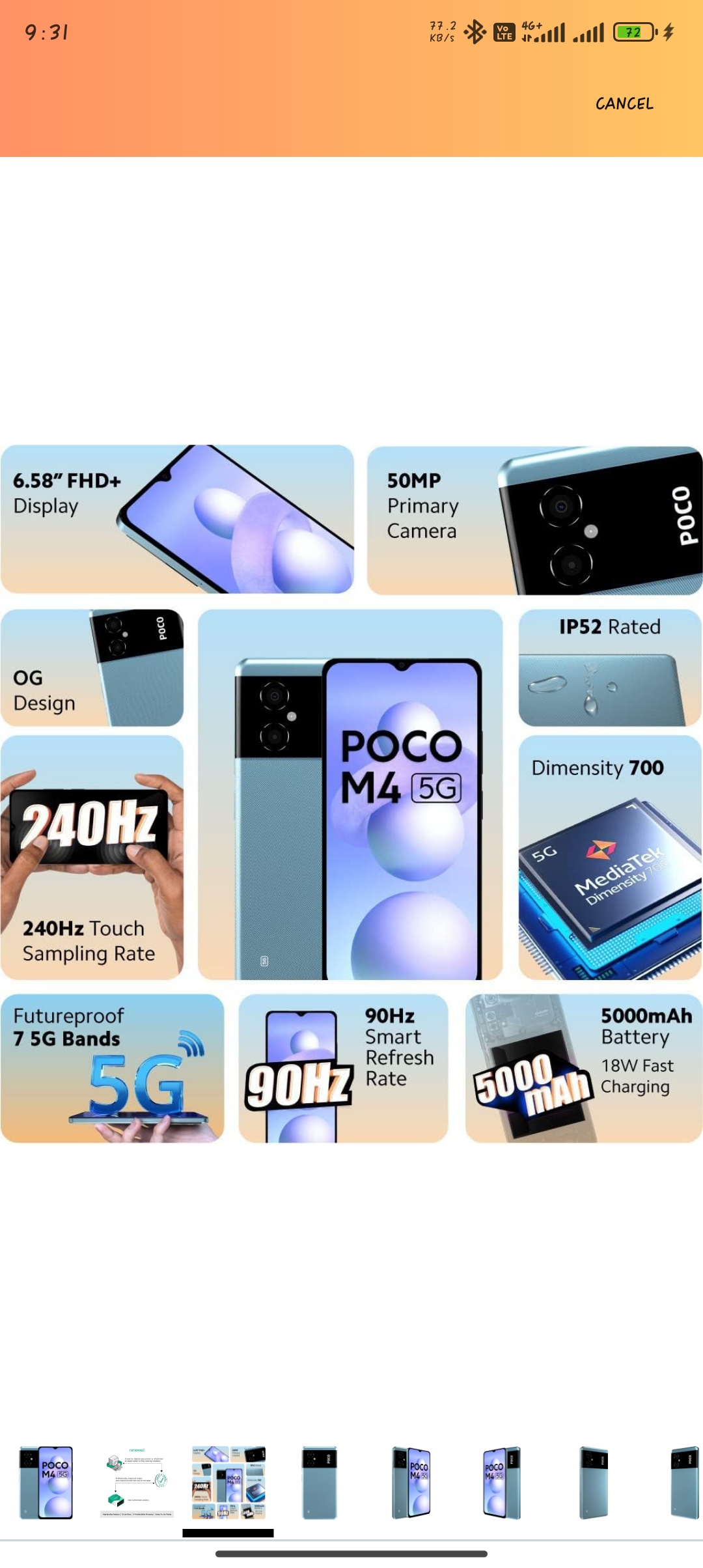 Pocco M4 5g available for sale
