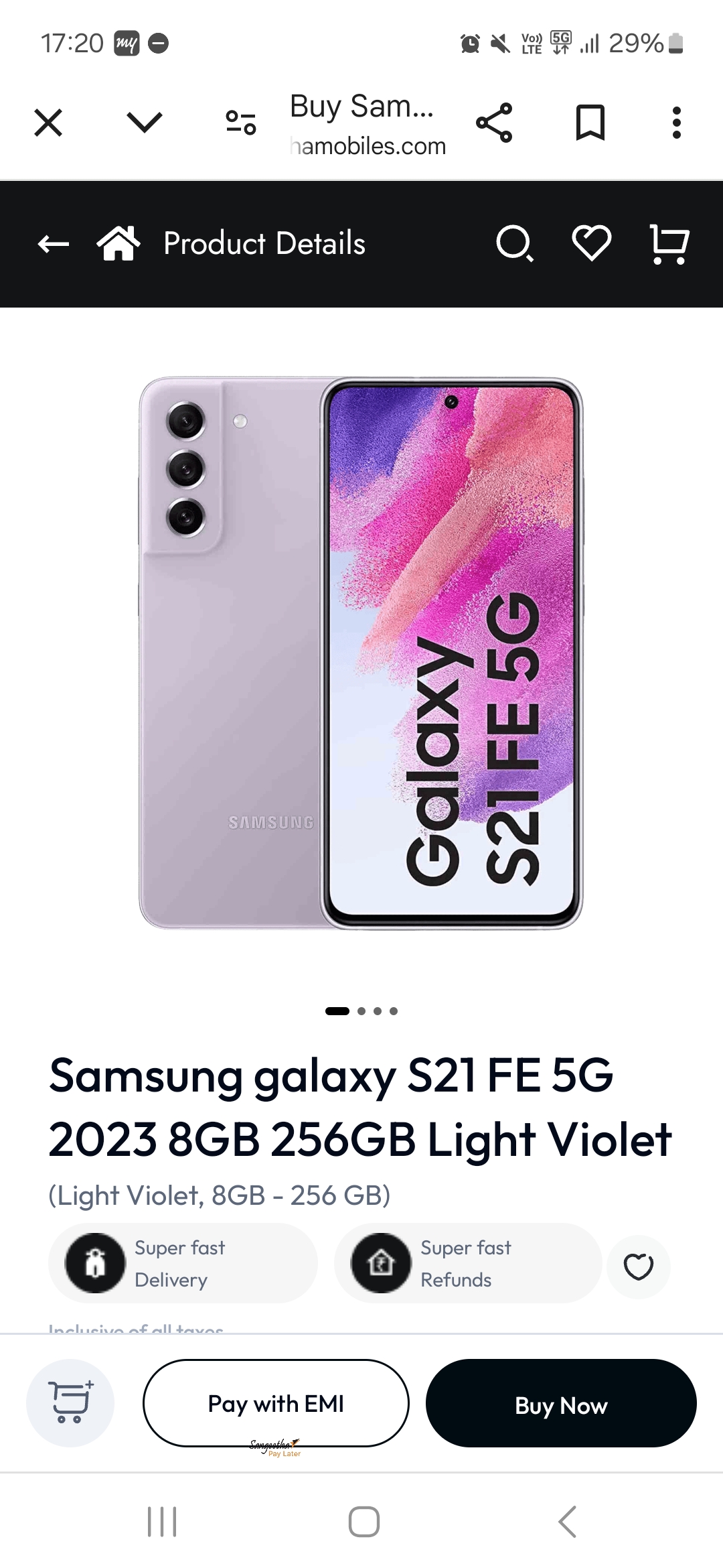 Samsung Samsung galaxy s 21 fe 5g lavender available for sale