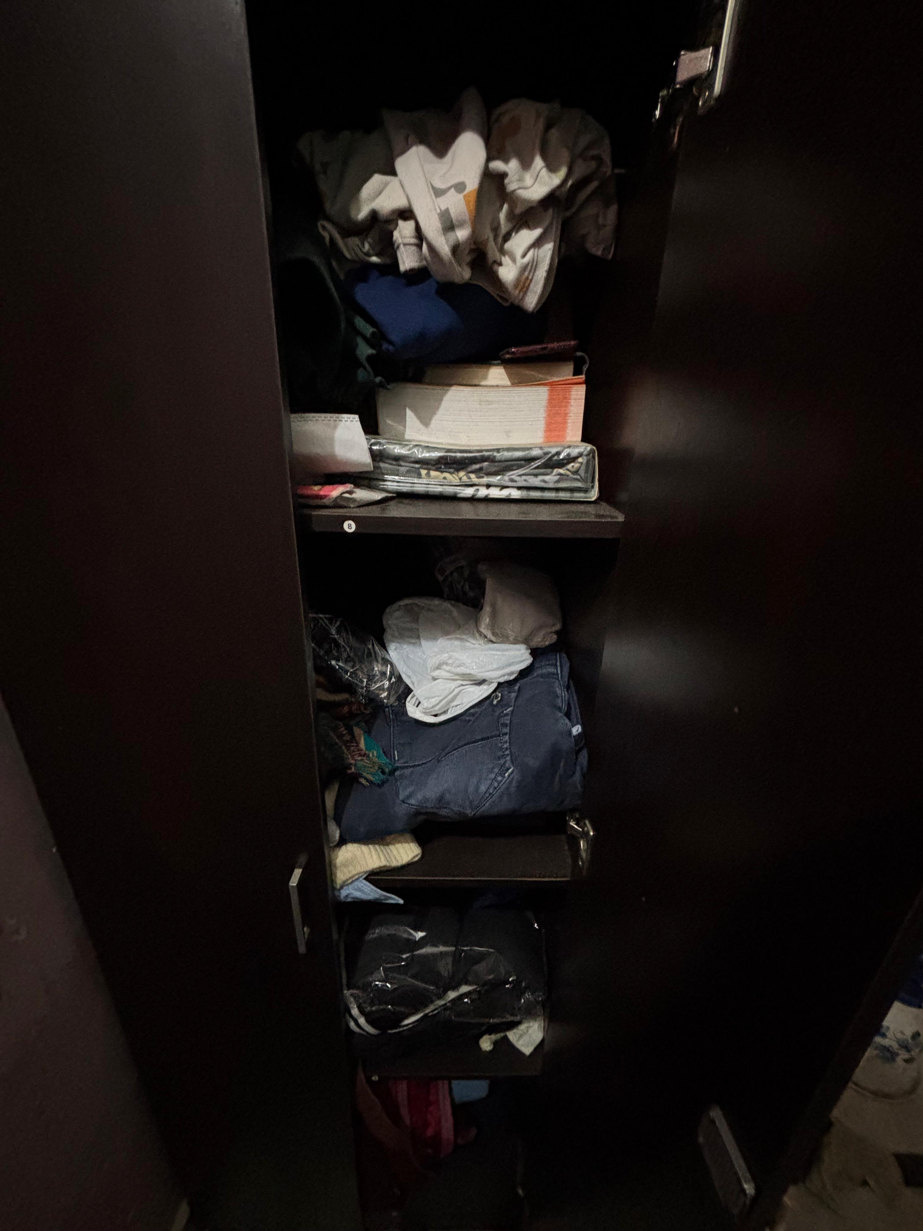 Bed with box and two wardrobes available for sale
