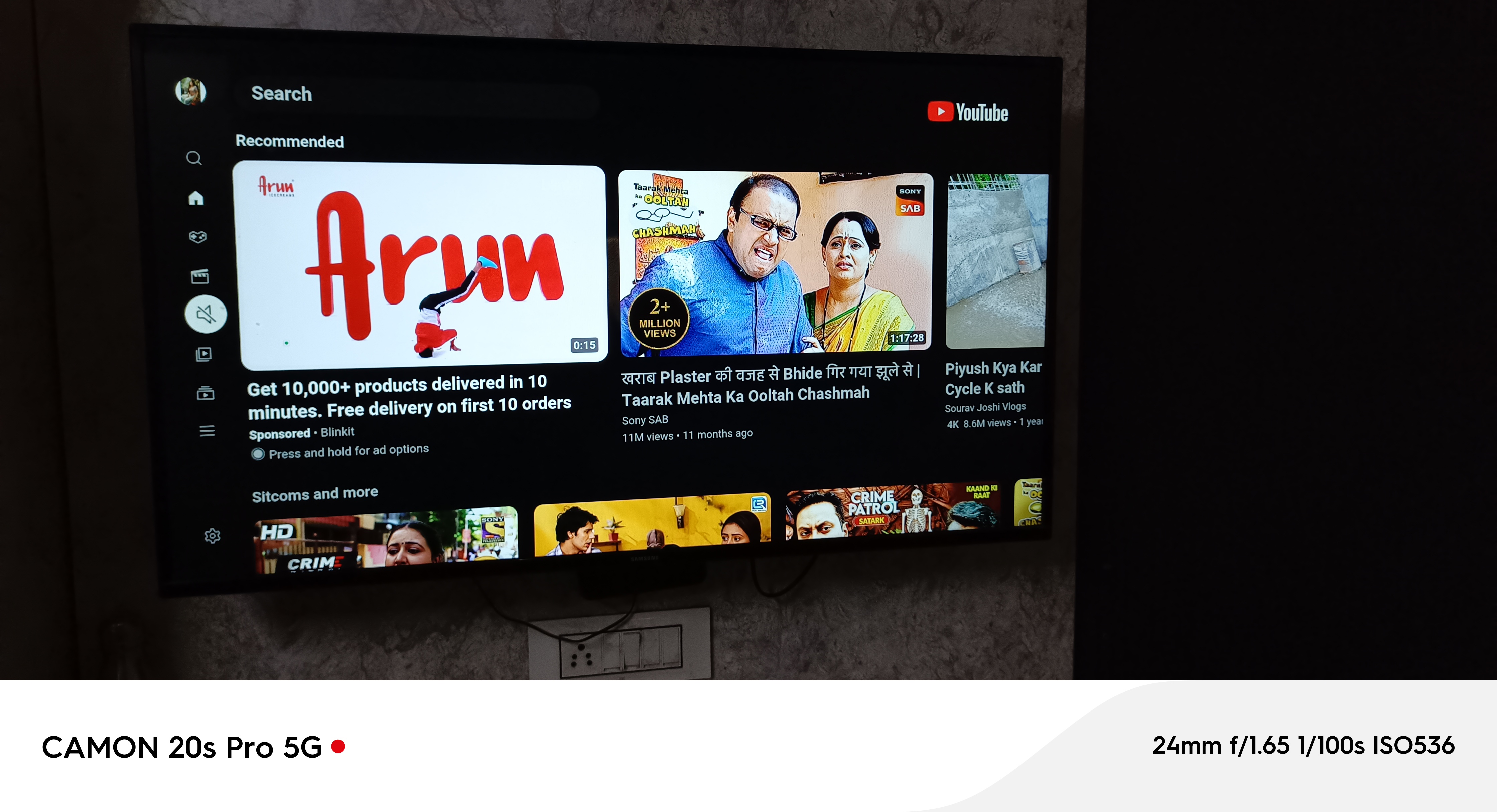 Samsung TV available for sale