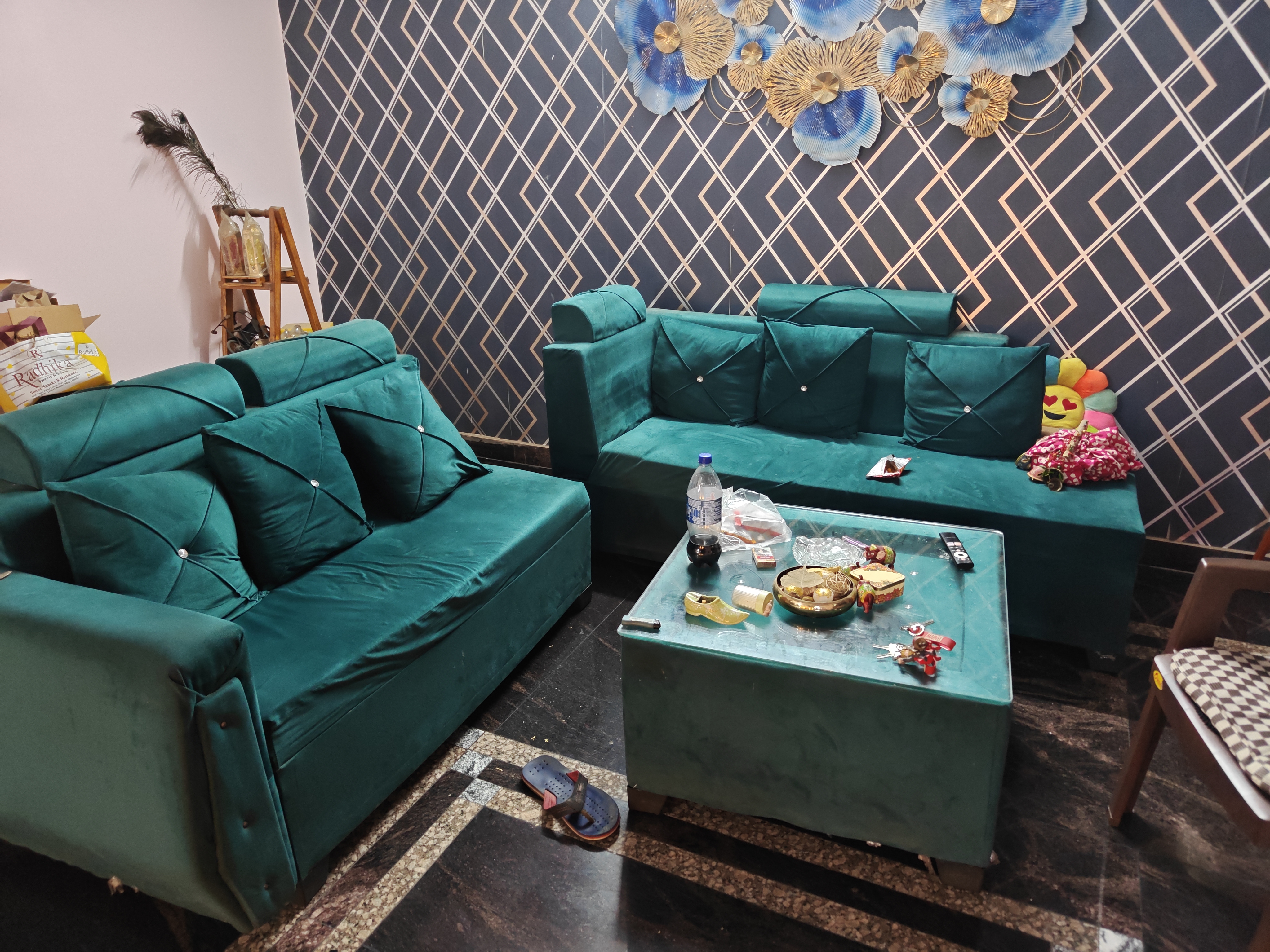 L shaped Sofa set available for sale