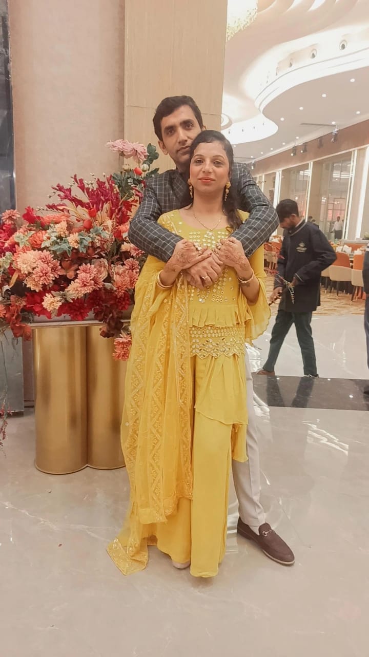 Party wear yellow dress  available for sale