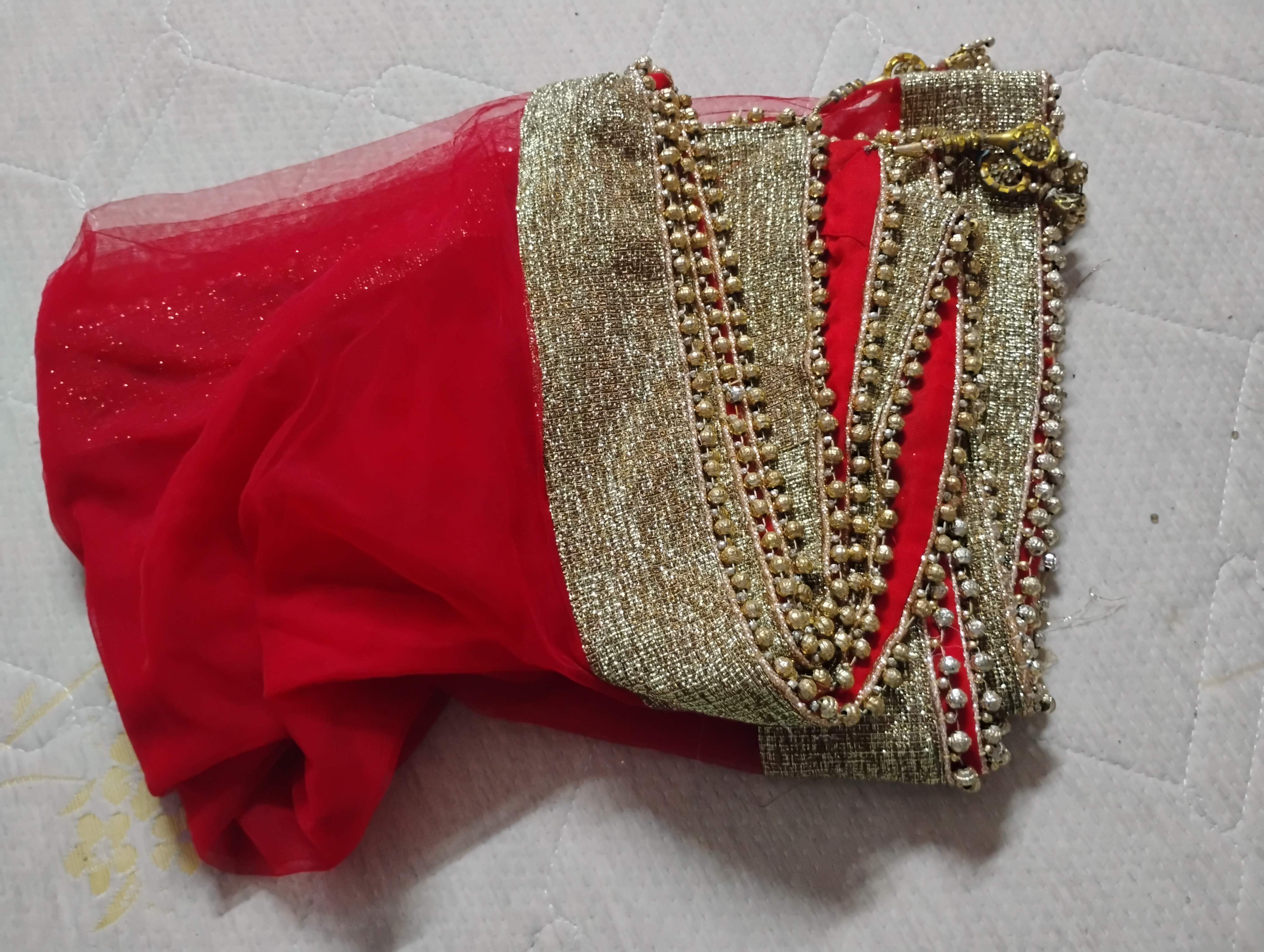 Red colour lehegha  available for sale