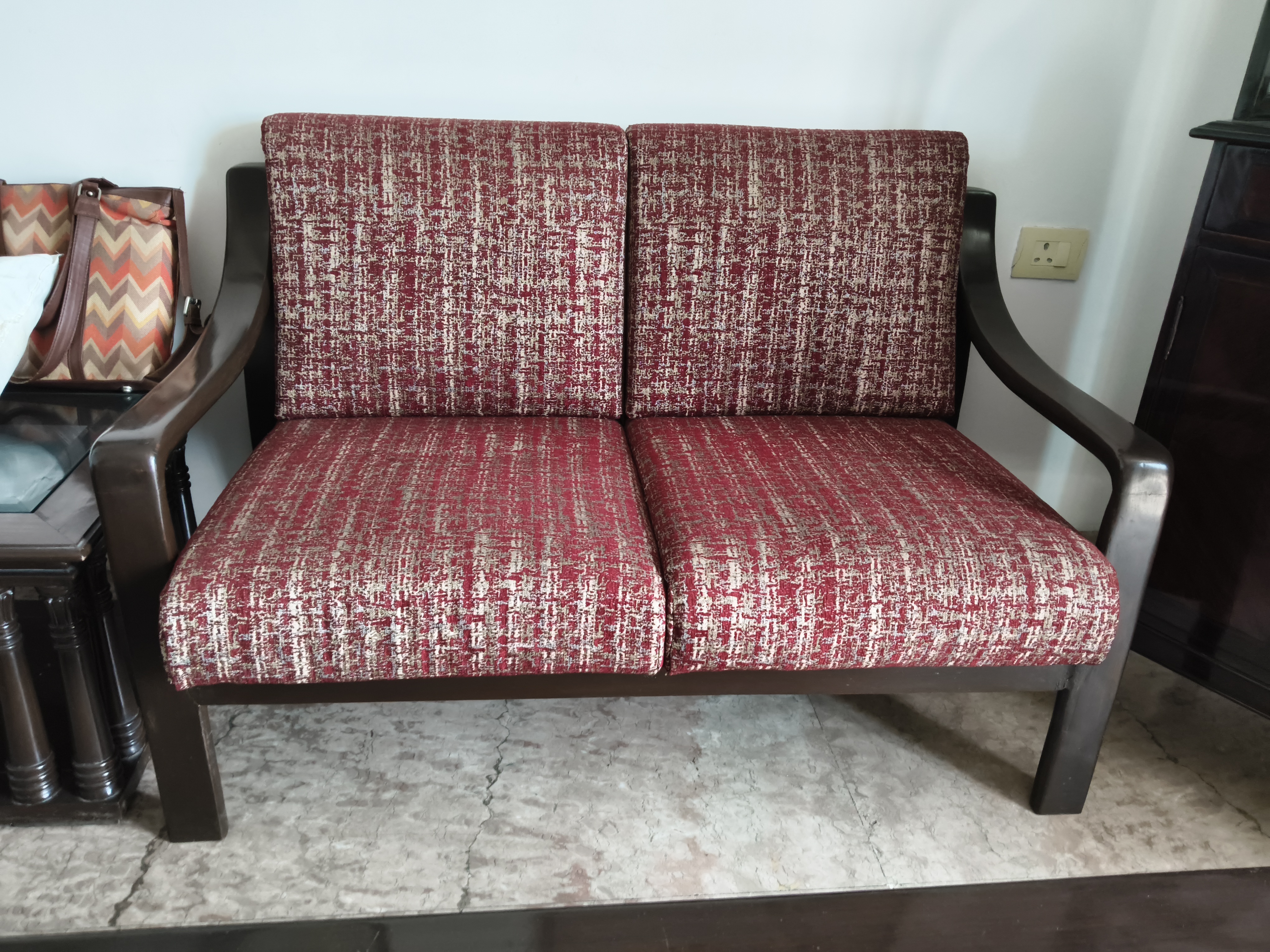 Sofa set with side table available for sale