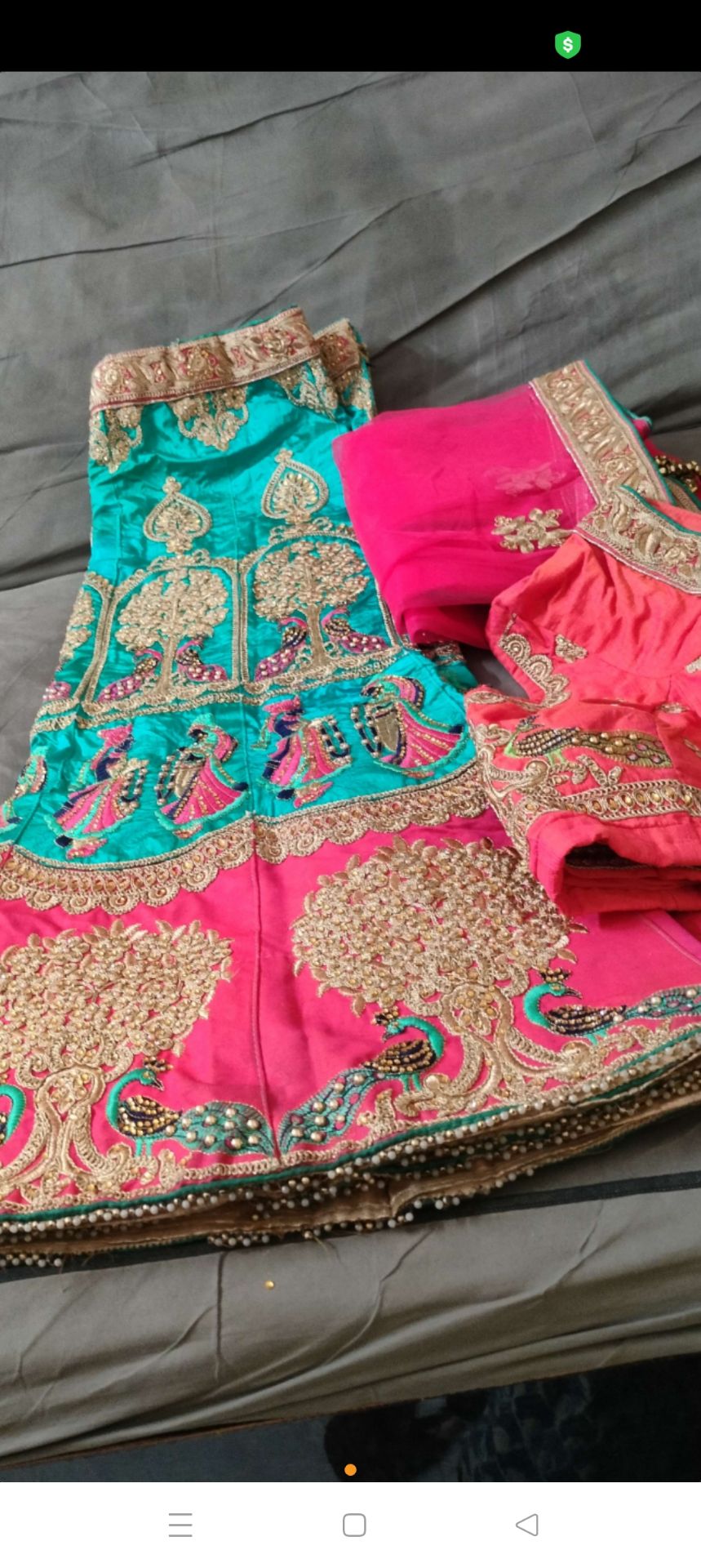 Heavy work lehanga  available for sale