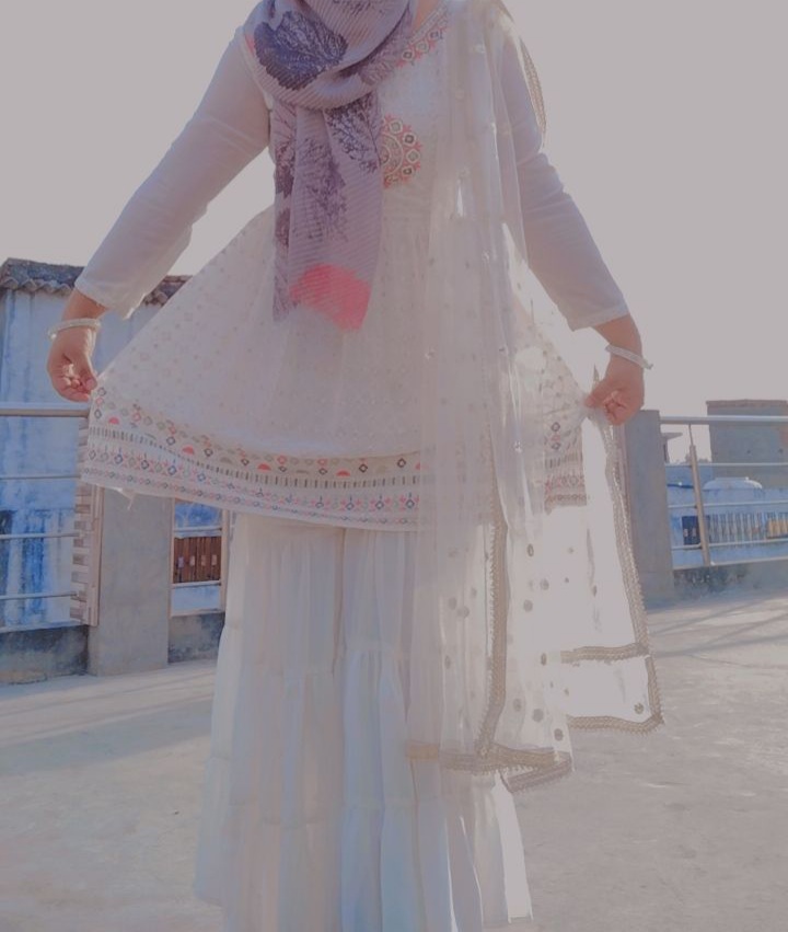 White fastive wear plazo set available for sale