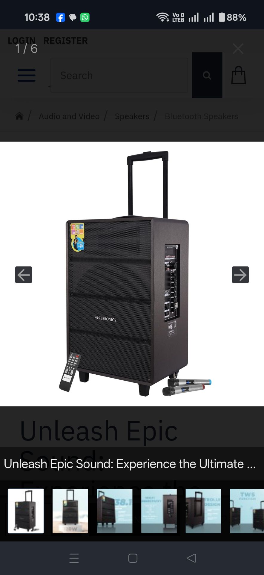 Karaoke speaker available for sale