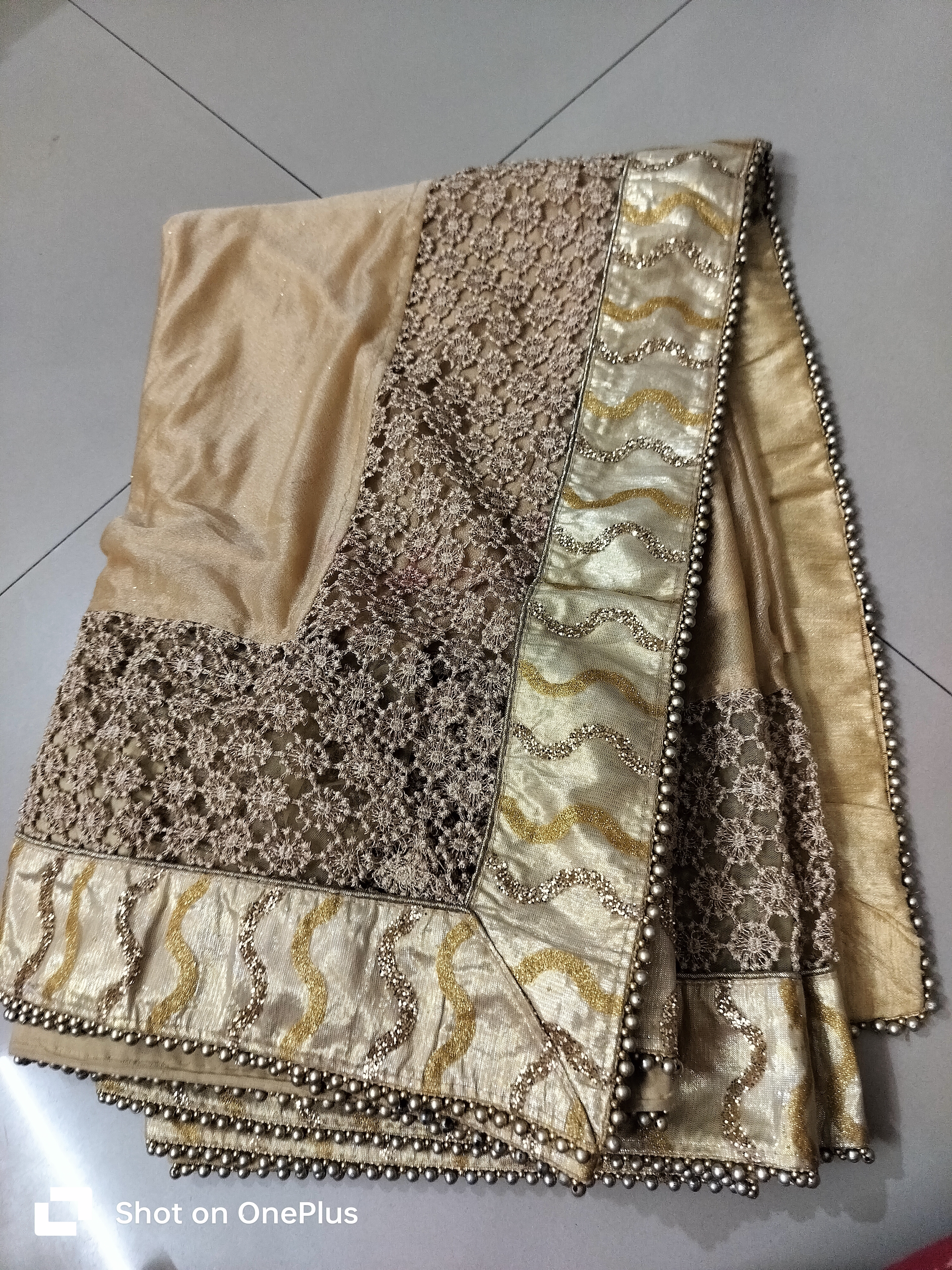 Golden bridal saree available for sale