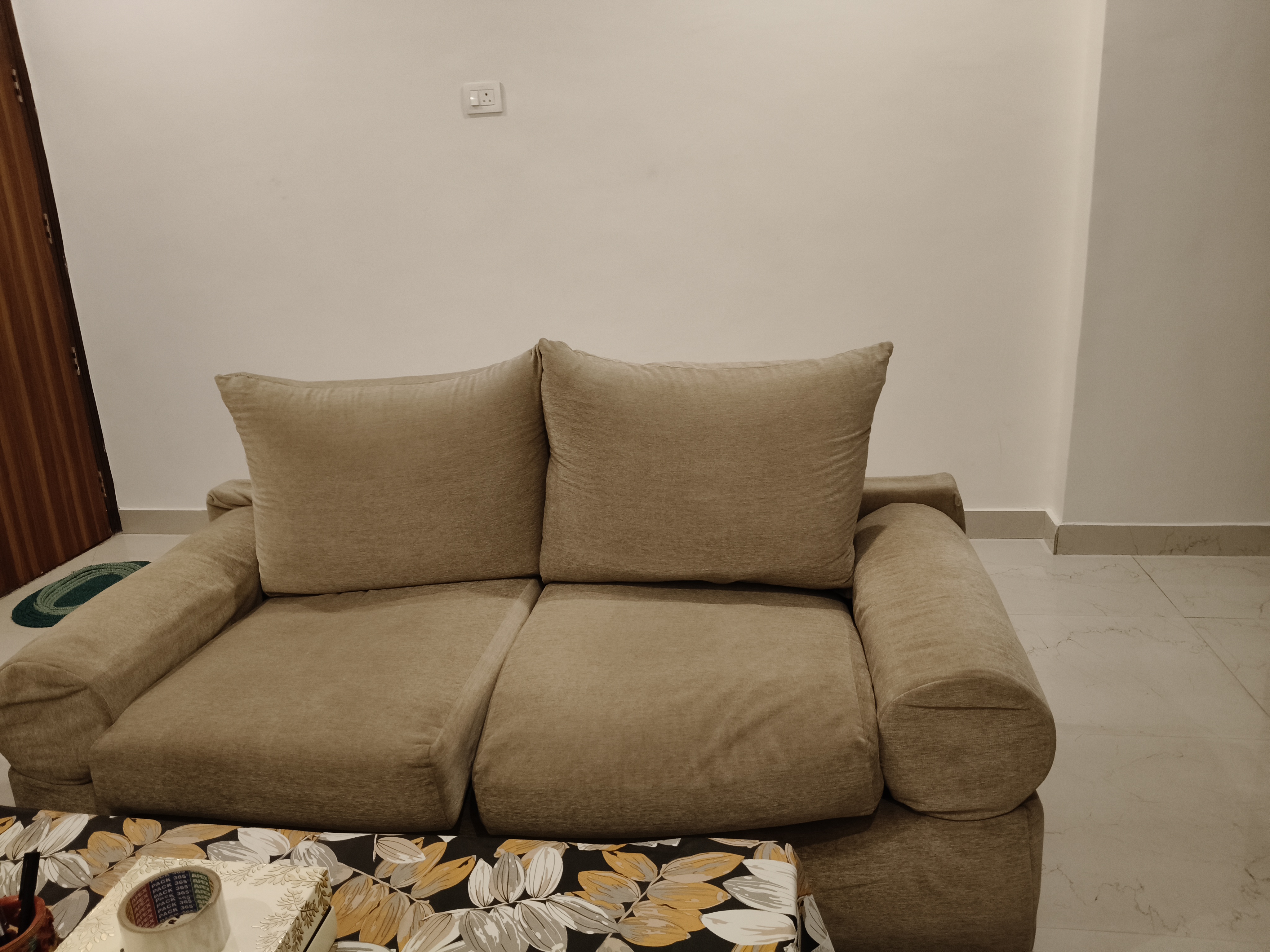 Sofa set with cushions available for sale