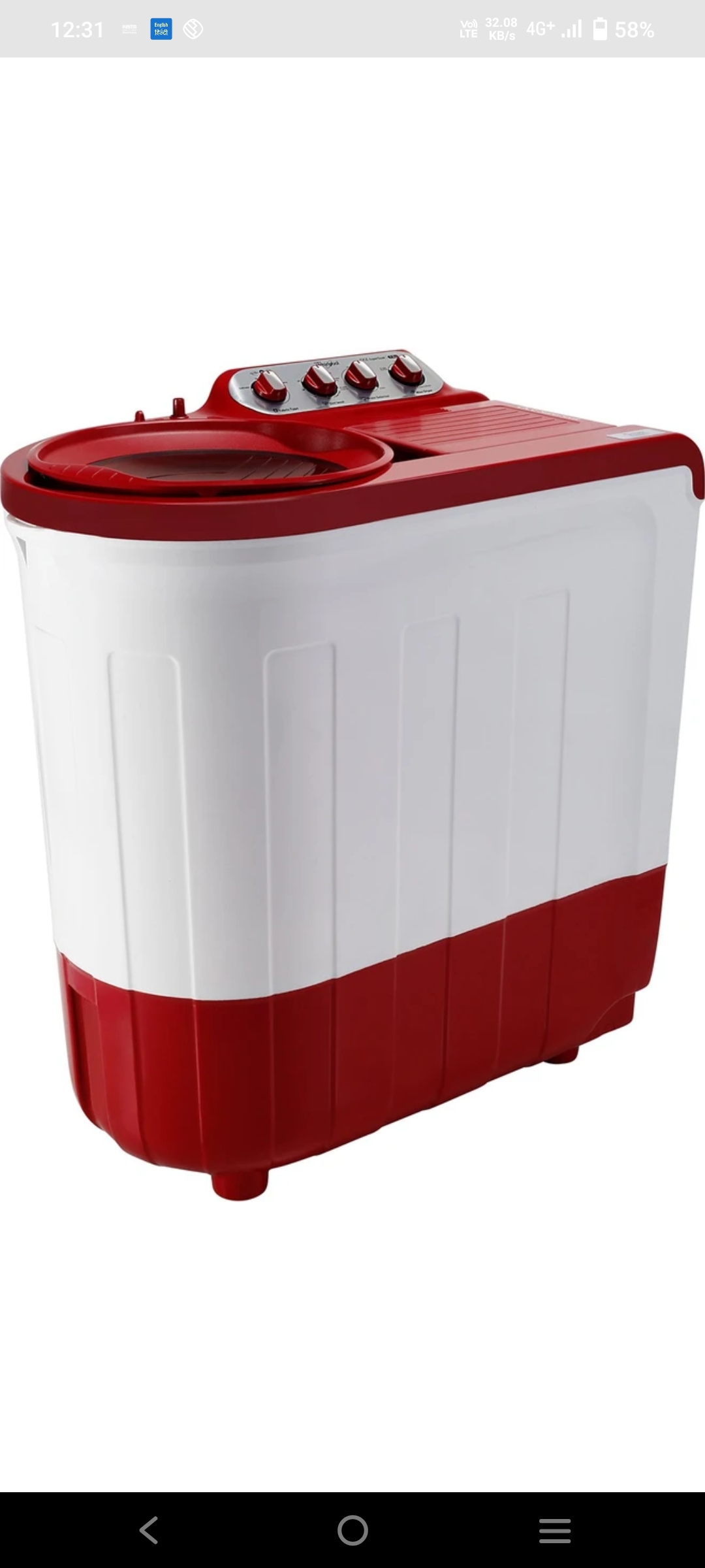 Whalpool Washing Machine Semi available for sale