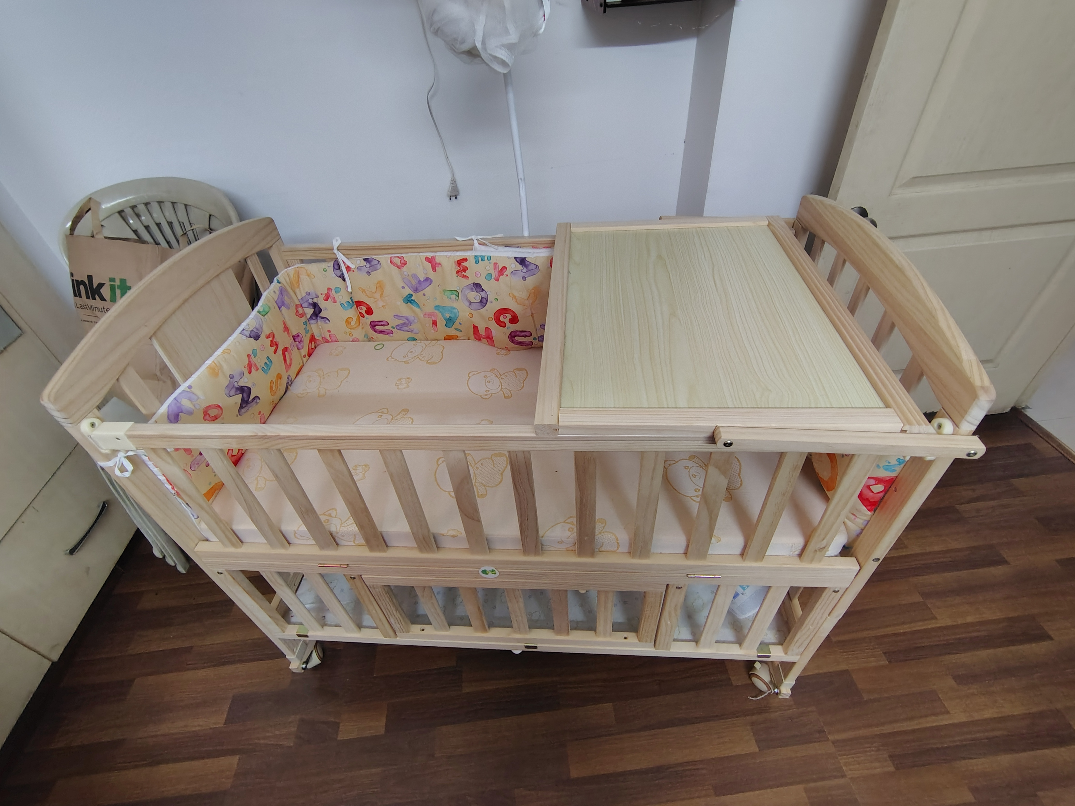 Baby crib available for sale