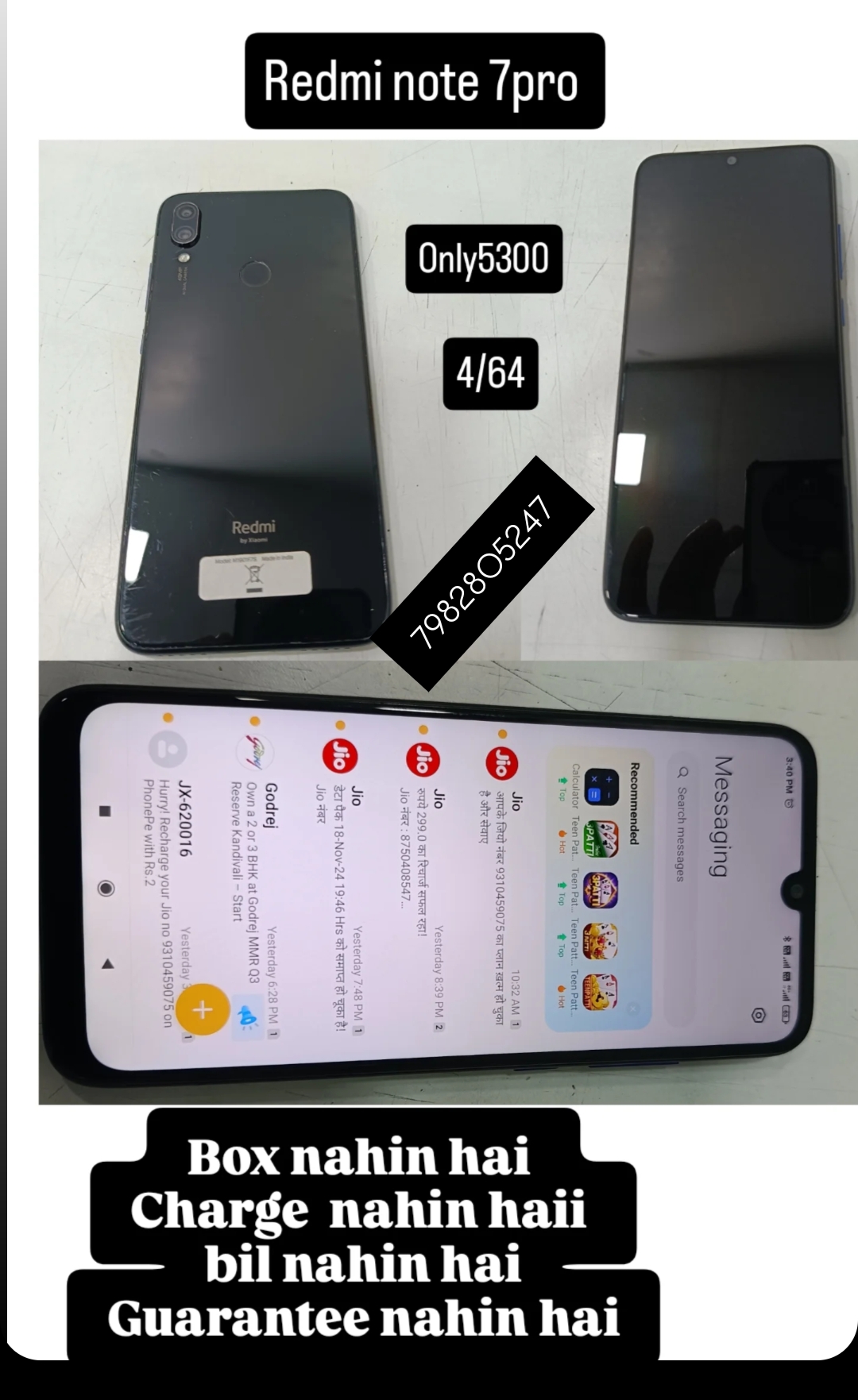 Mi Redmi note 7 Pro available for sale