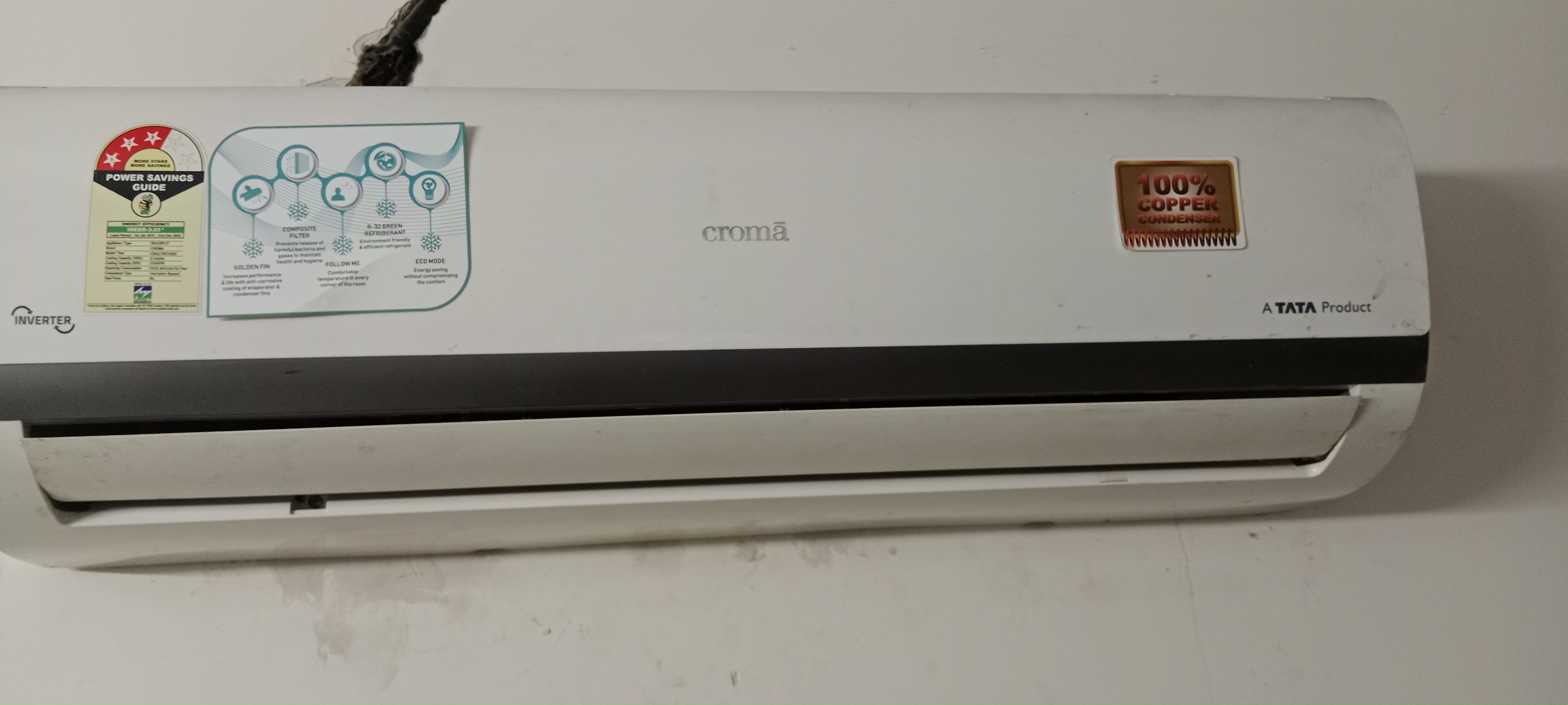 A Tata product Croma company Split AC available for sale