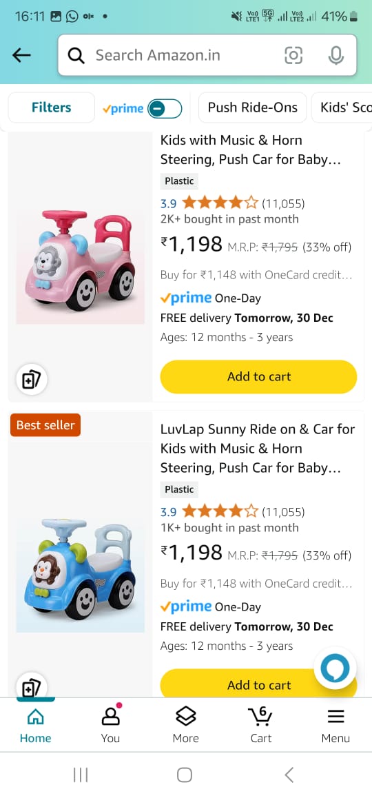 Toy push car available for sale