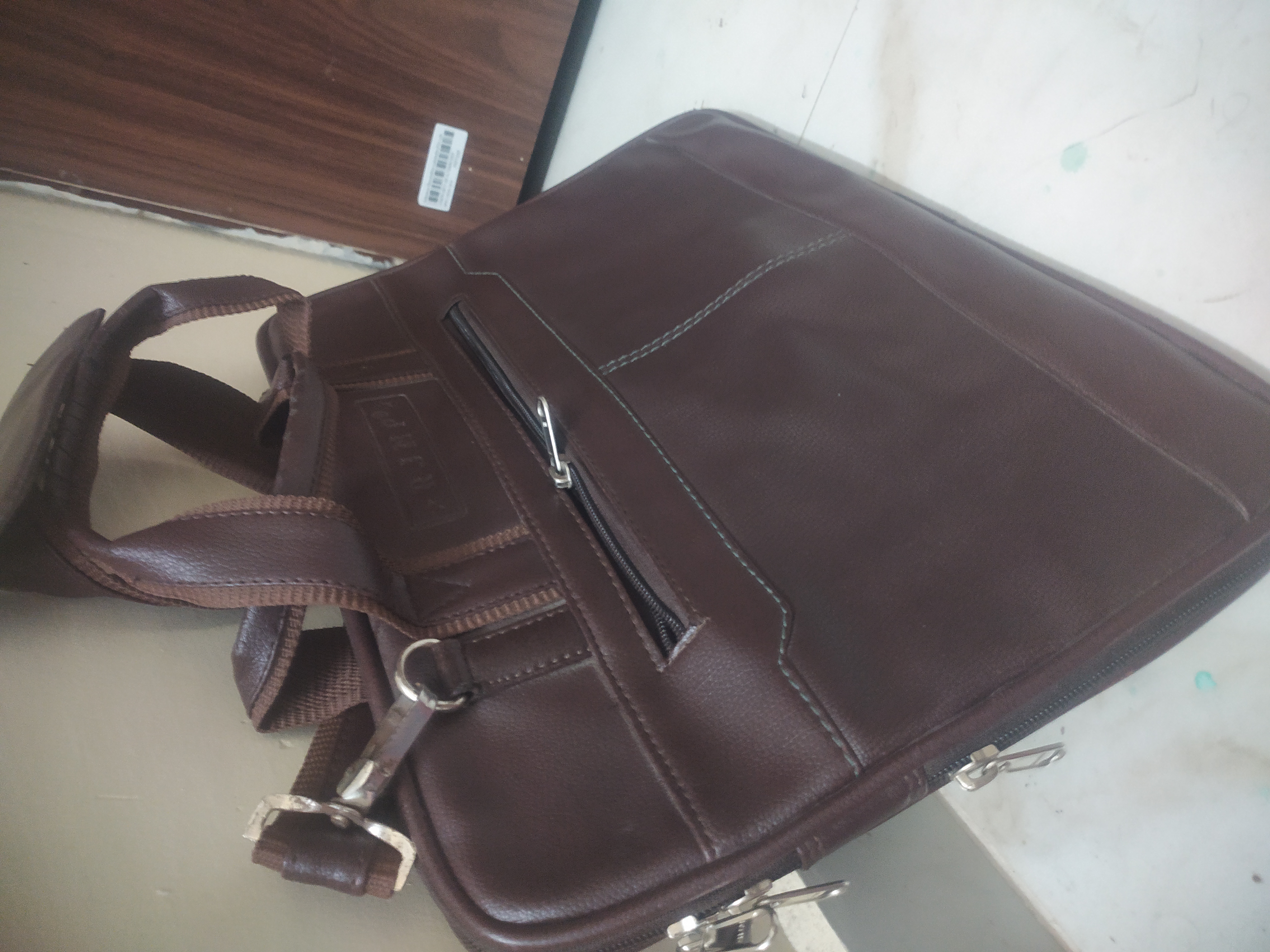 Laptop leather bag  available for sale