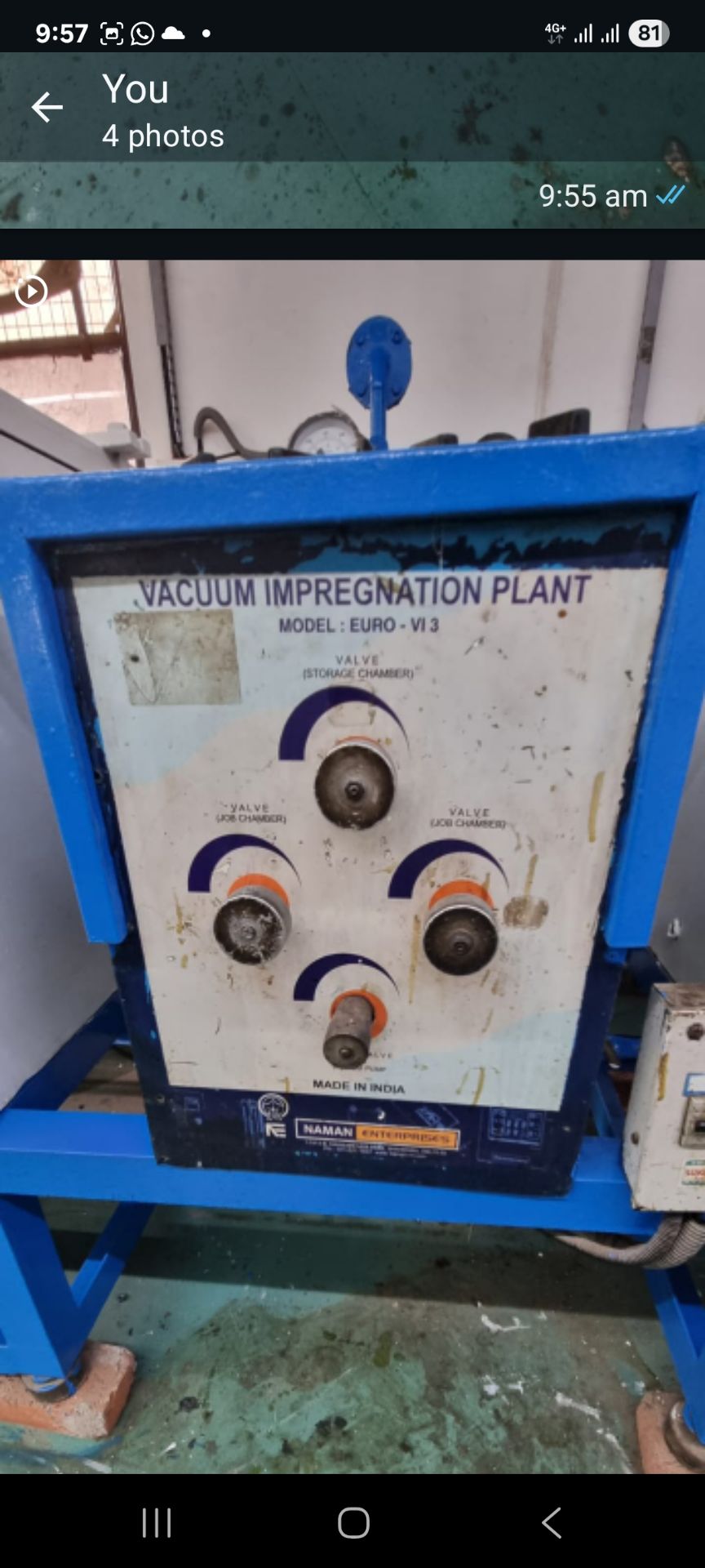 Transfarmer vaccume chamber available for sale