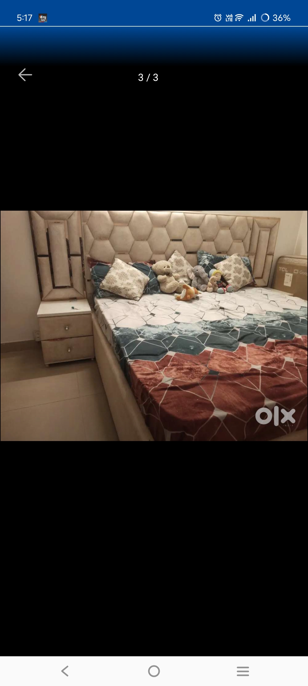 King size bed  available for sale