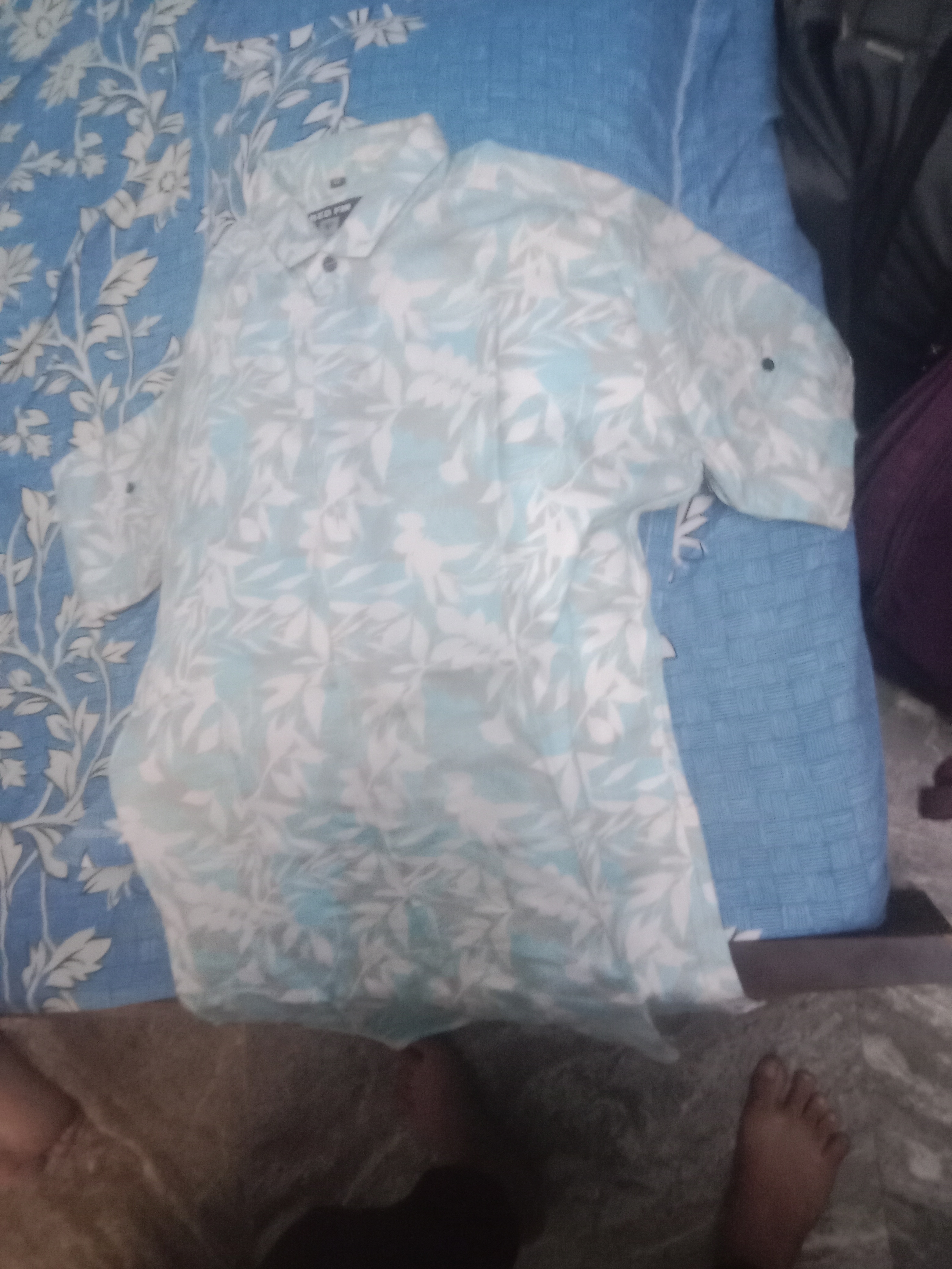 Blue half shirt 🟦 available for sale