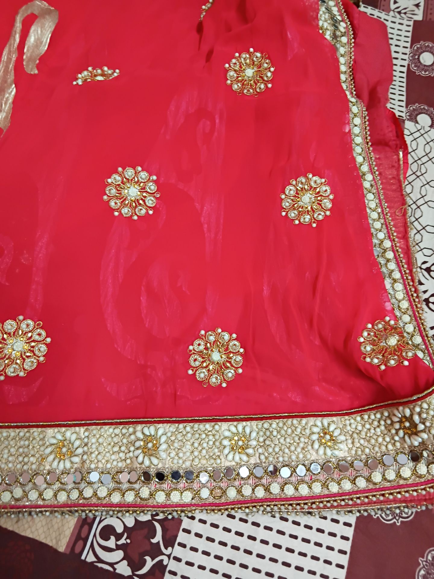 Pink latest designer saree available for sale