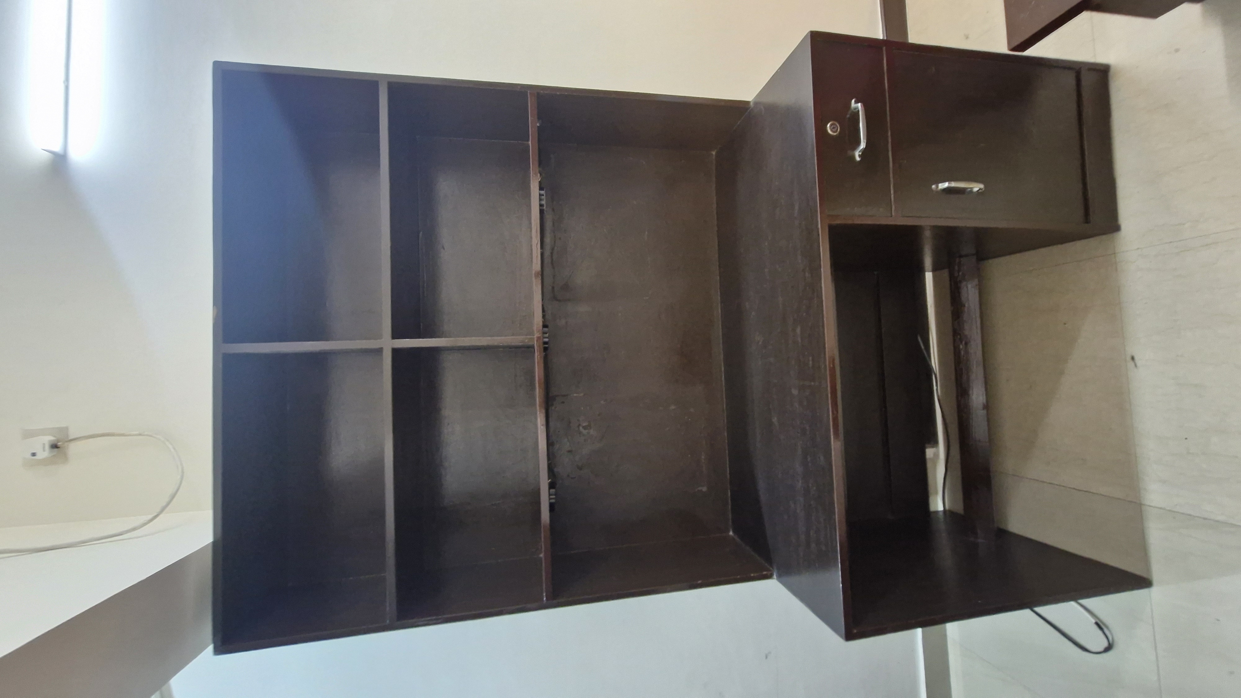 Spacious Wooden study Table with attached Bookshelf and drawer storage Best for students or professionals working from home available for sale