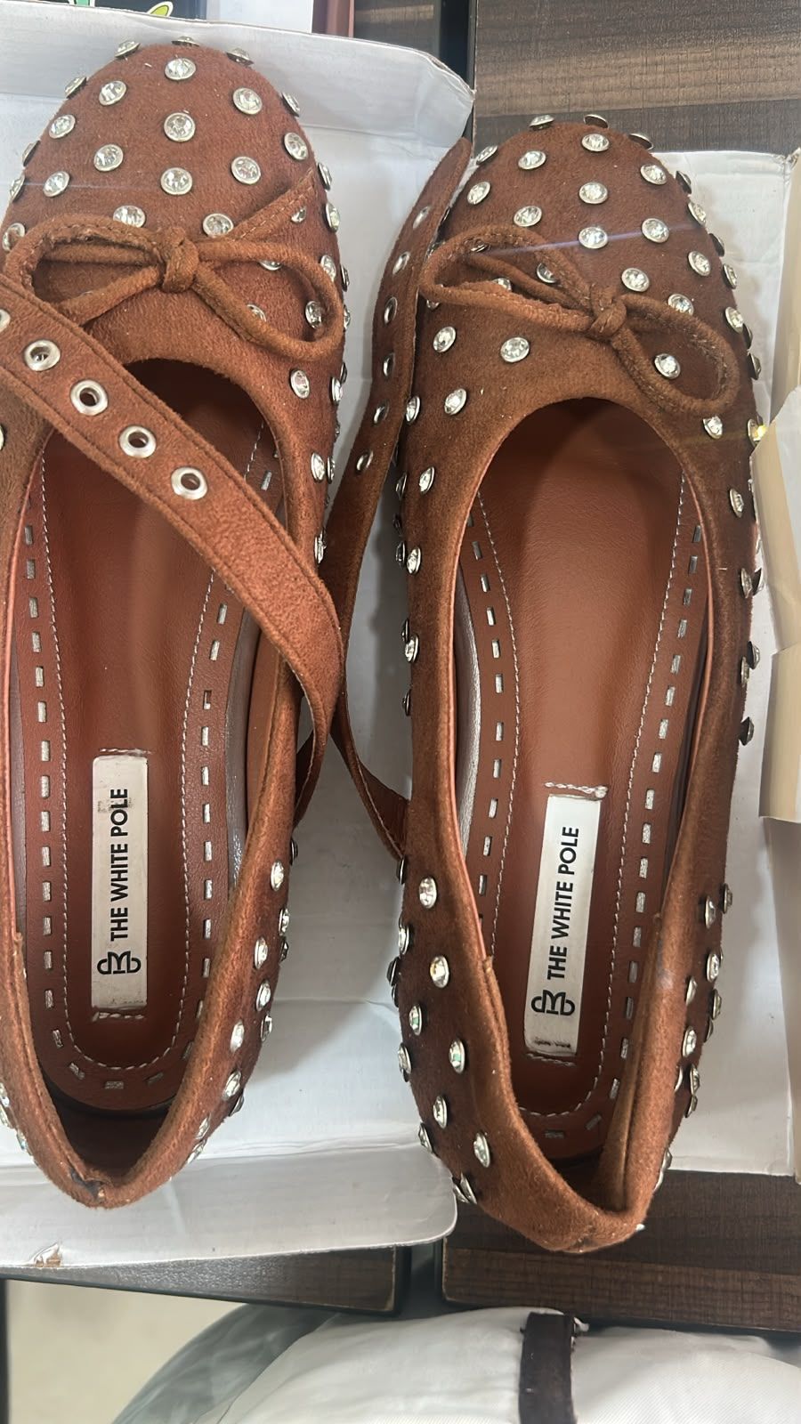 Bellies, size 39 brown color available for sale