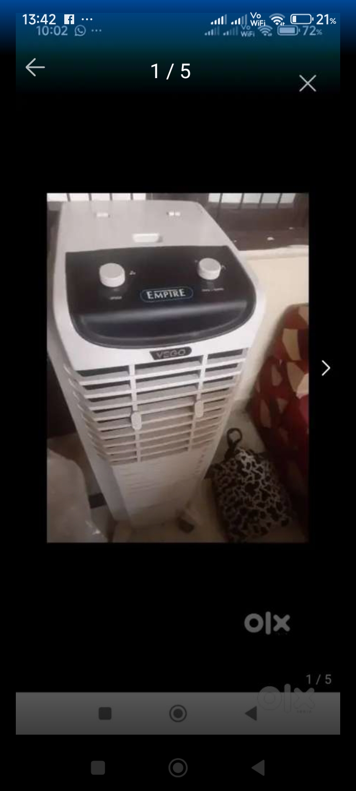 Cooler available for sale