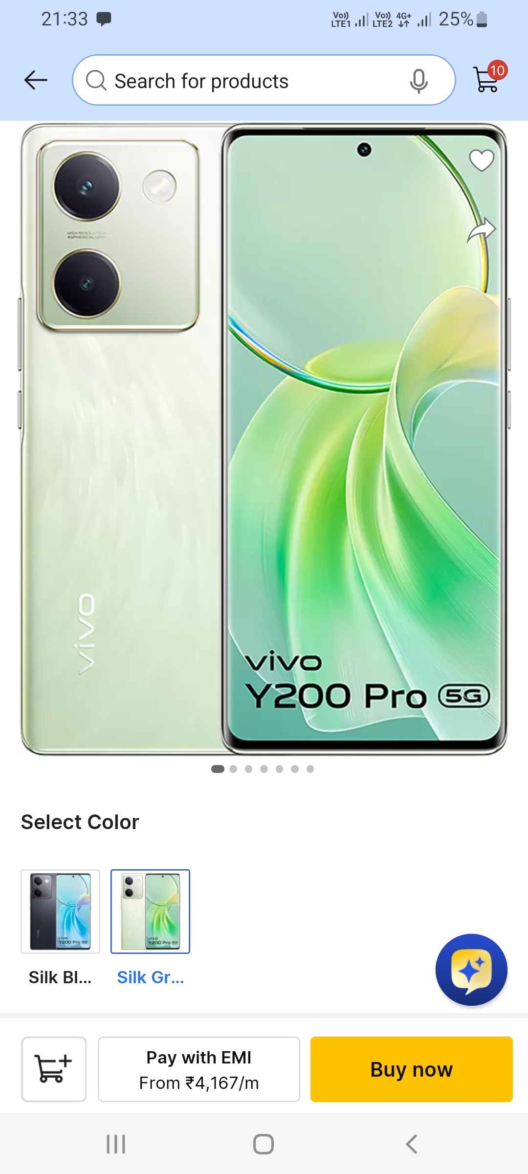 Vivo Vivo y200 pro available for sale