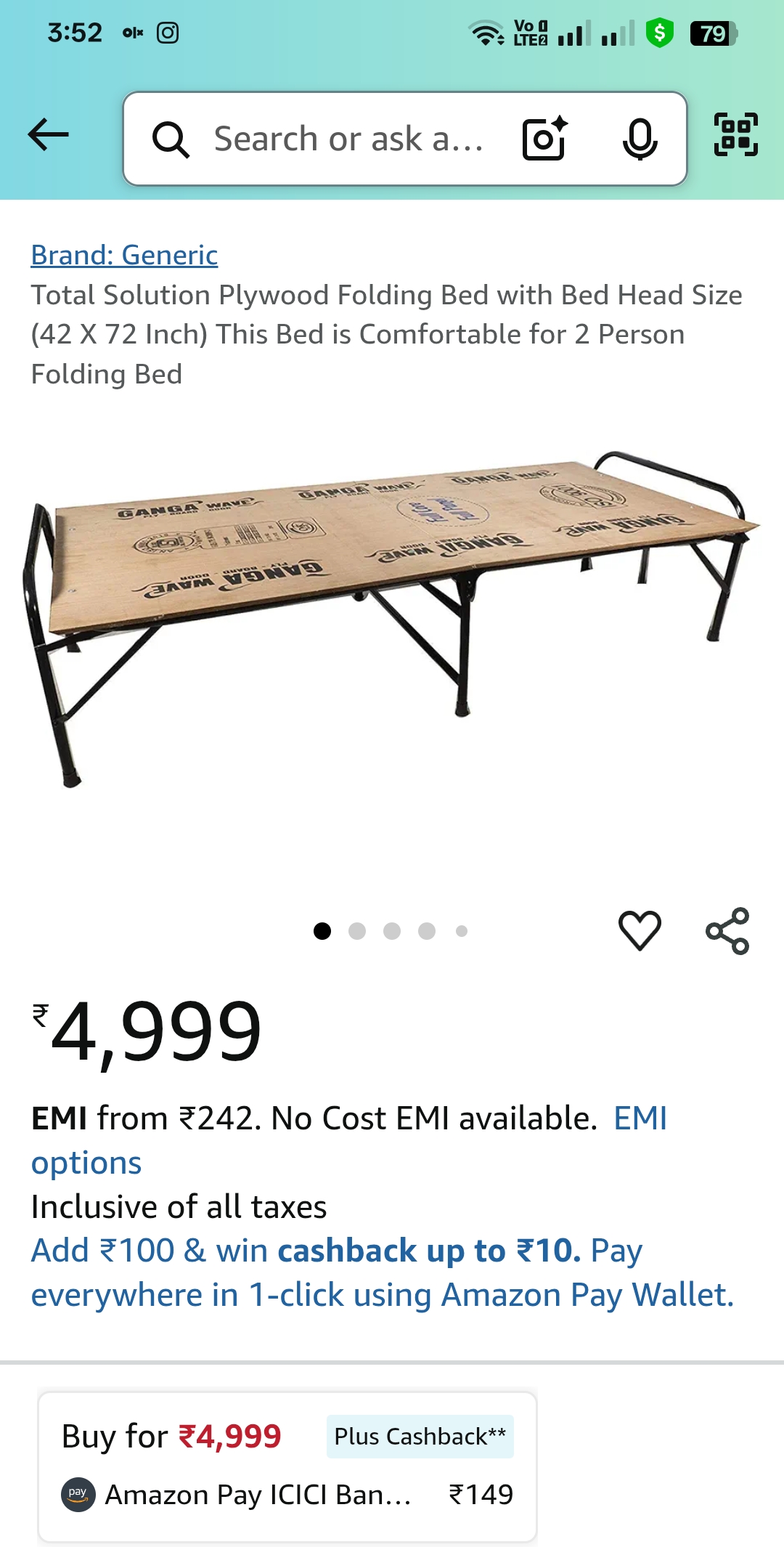 Total solution plywood folding bed with 2 person comfortable available for sale