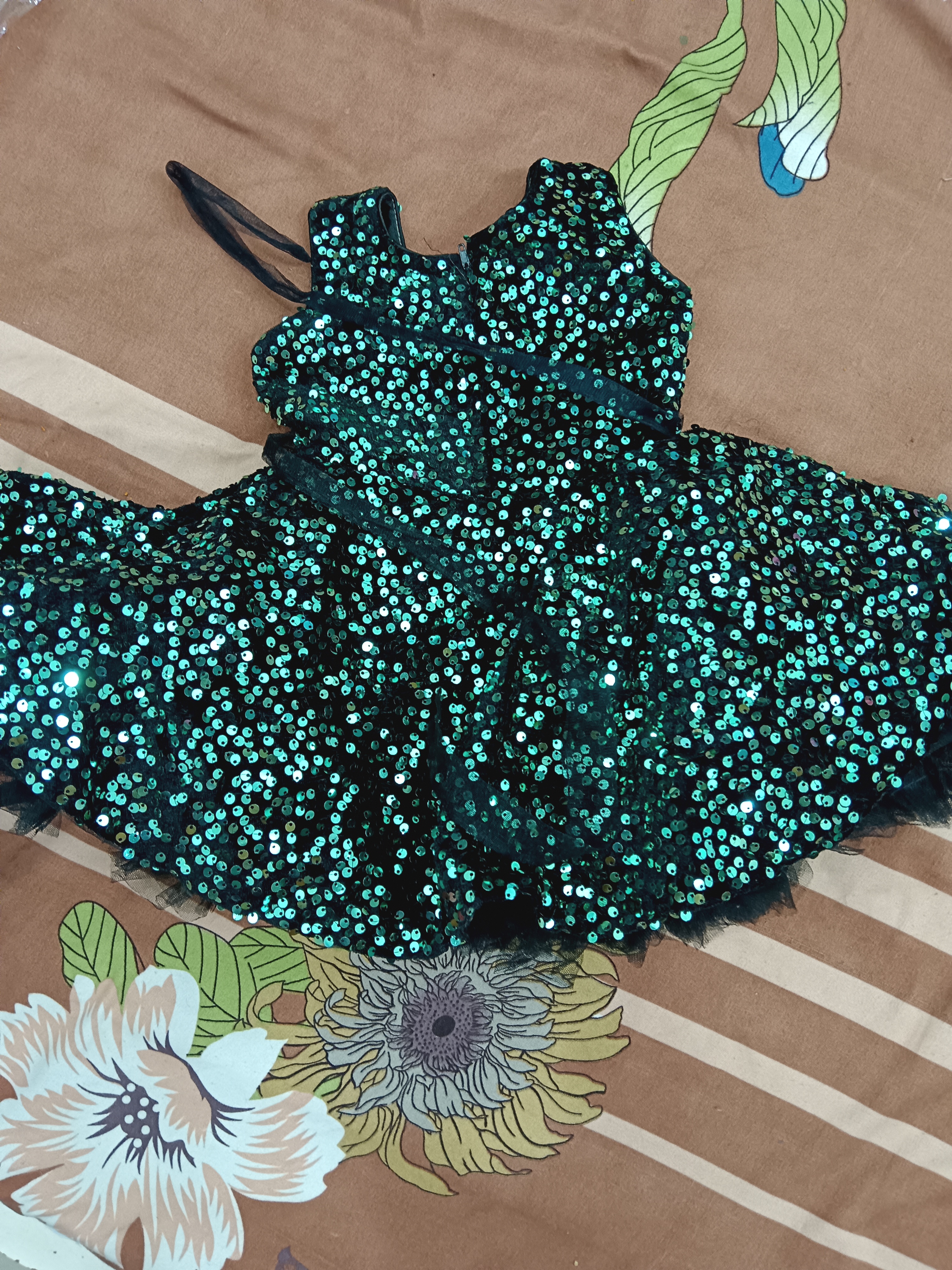 Girls stylish navy blue party wear frock available for sale