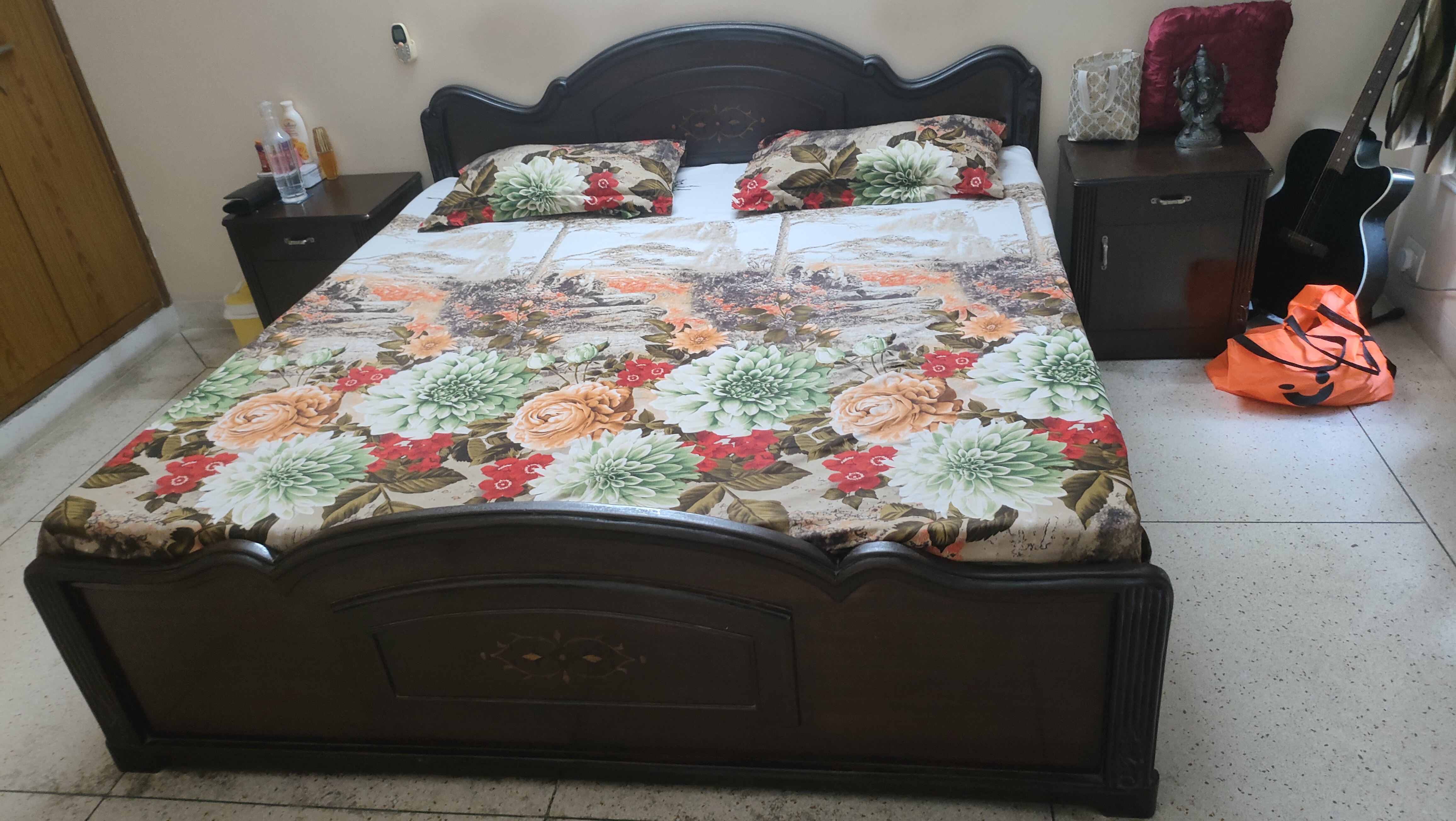 One DOUBLE BED AND SOFA CUM BED available for sale