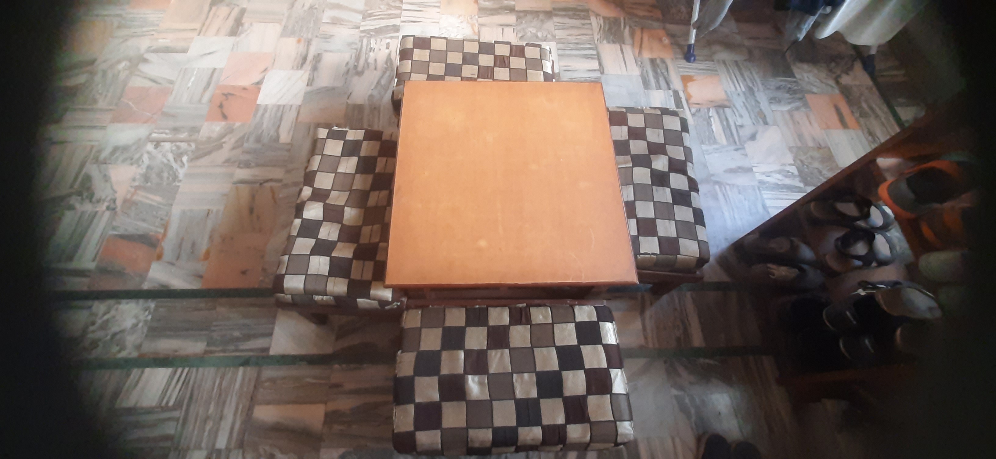 Table and 4 stools available for sale