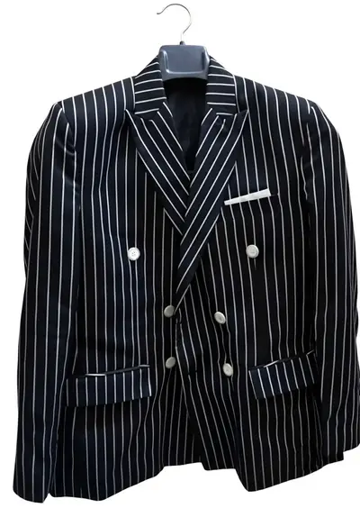 The Godfather Pinstripe Double-Breasted Blazer